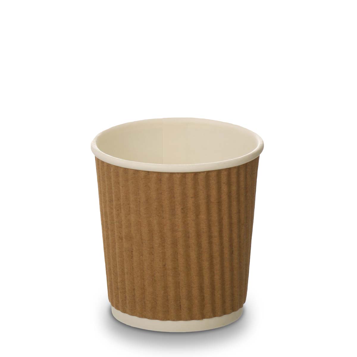 4oz Kraft Brown Ripple Cups (100)