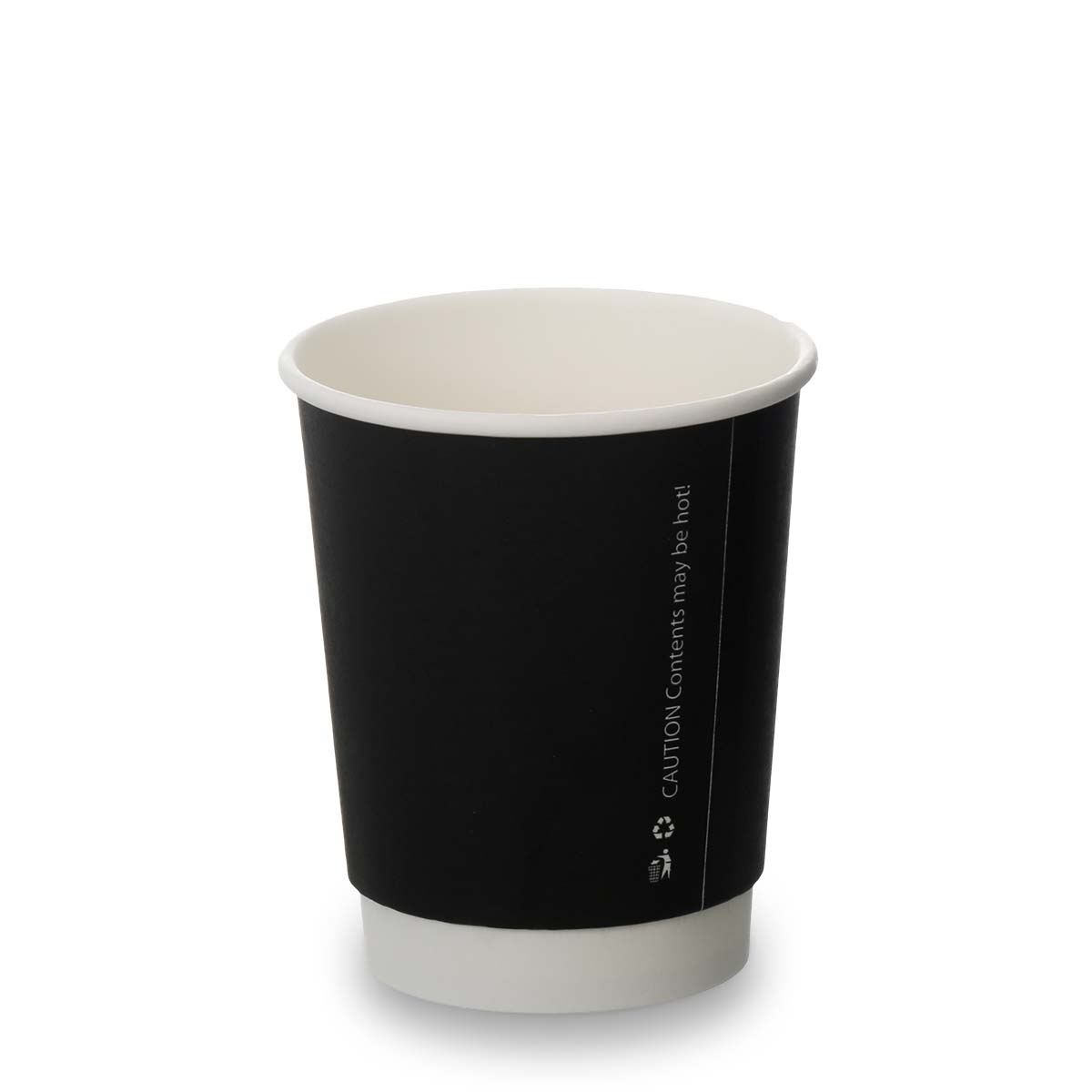 8oz Double Wall Cups - Matt Black (500)