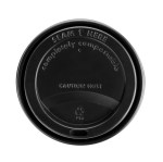 Black Compostable Lids