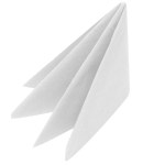 White Napkins 33cm 2ply (125)