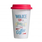 Travel Mug - Wake Up Design (330ml)