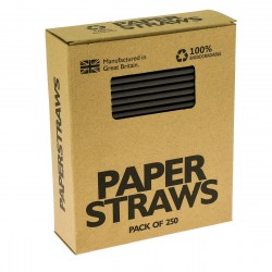 Cocktail Straws - Black (250)