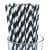 Paper Drinking Straws - Black Stripe (250)