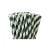 Paper Drinking Straws - Green Stripe (250)