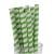 Paper Milkshake Straws - Green Stripe (250)